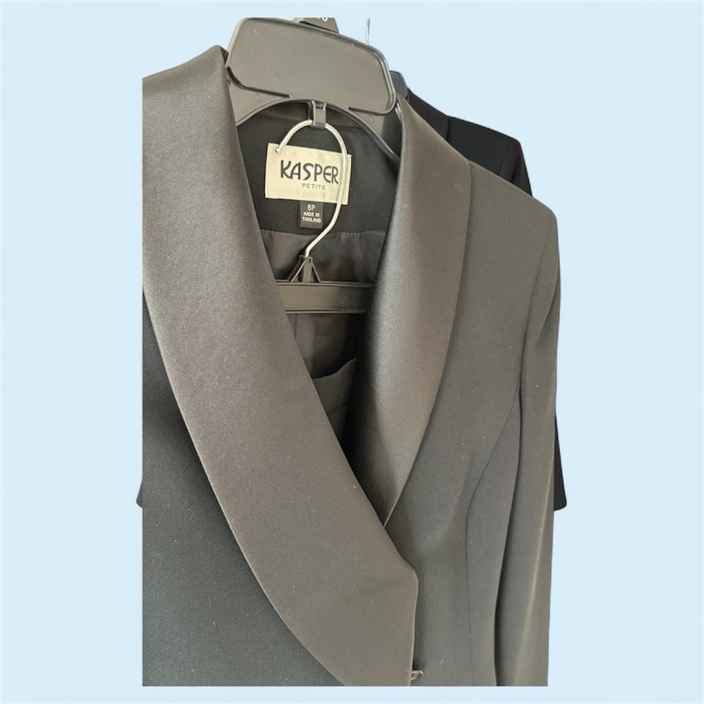 Kasper Petite Black Pantsuit - Picture 4 of 5